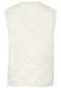 Steppweste aus recyceltem Polyester bone white
