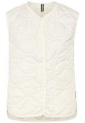 Steppweste aus recyceltem Polyester bone white