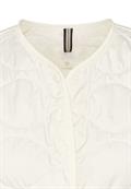 Steppweste aus recyceltem Polyester bone white