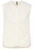 Steppweste aus recyceltem Polyester bone white