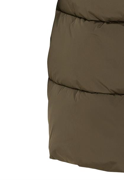 Steppweste aus recyceltem Polyester dark khaki