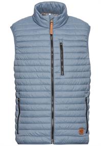 Steppweste aus recyceltem Polyester denim blue