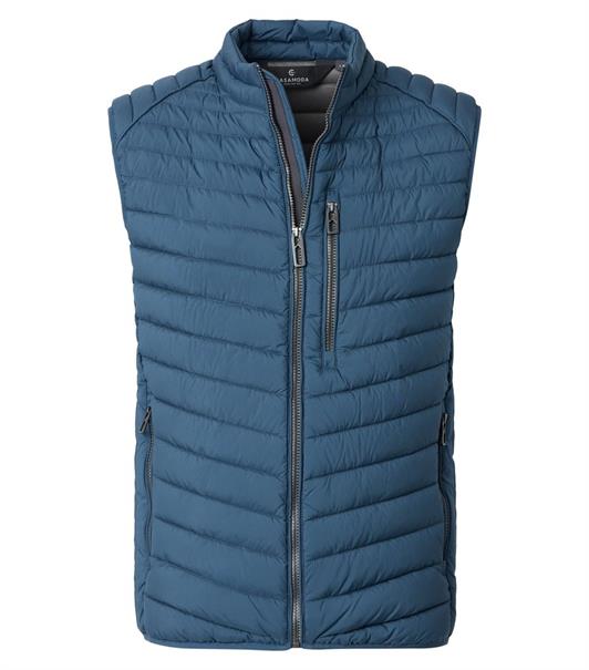 Steppweste blau