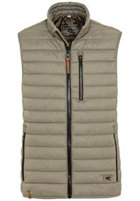 Steppweste mit horizontaler Steppung aus recyceltem Polyester khaki