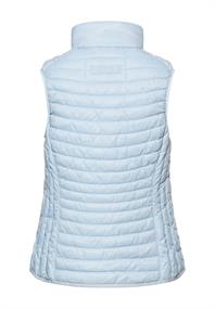 Steppweste mit zwei Wege Reißverschluss light blue