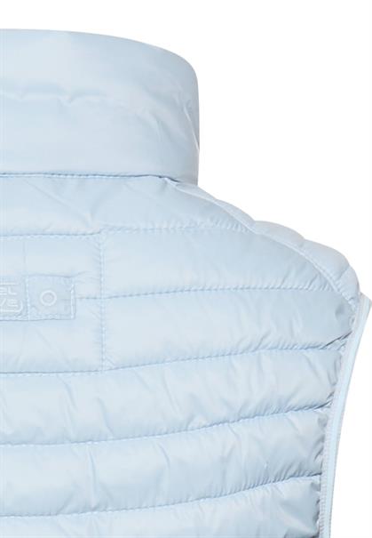 Steppweste mit zwei Wege Reißverschluss light blue