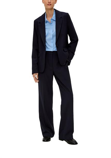 Stoffhose aus Viskosemix blau