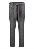 Stoffhose Herringbone mit Bindegürtel 28 Inch blackcream