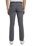 Straight Fit Chino Hose mit GÃ¼rtel anthra dobby yarn dye