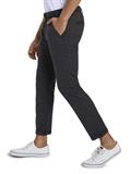 Straight Fit Chino Hose mit Gürtel grey brown check yarn dye