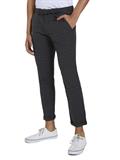 Straight Fit Chino Hose mit Gürtel grey brown check yarn dye