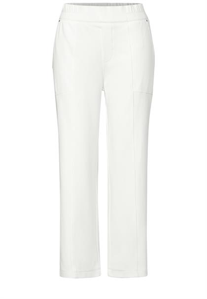 Straight Leg 7/8 Twill-Hose off white
