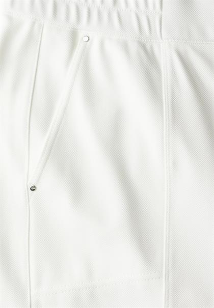 Straight Leg 7/8 Twill-Hose off white