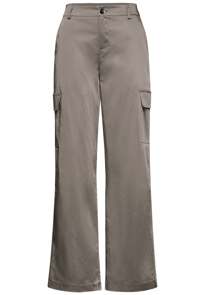 STREET ONE Cargohose, in schimmernder Optik günstig online kaufen
