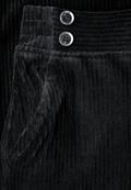 Straight Leg Cordhose black