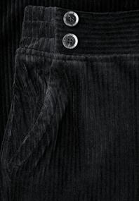 Straight Leg Cordhose black