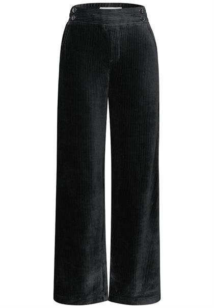 Straight Leg Cordhose black