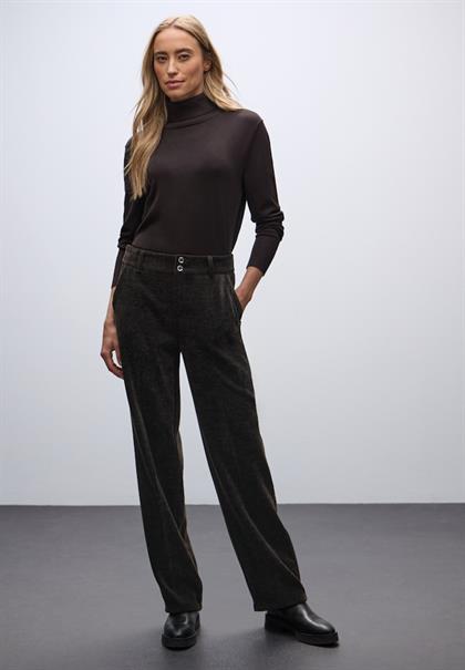 Straight Leg Cordhose darkest brown