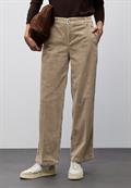 Straight Leg Cordhose flowing beige