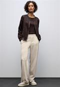 Straight Leg Cordhose malted beige