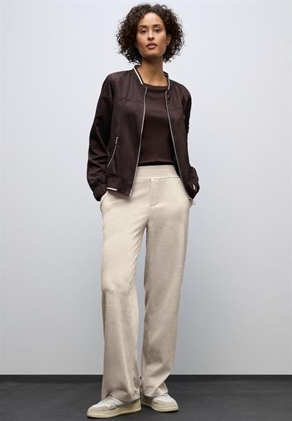 Straight Leg Cordhose malted beige