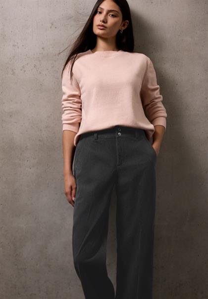 Straight Leg Cordhose shore grey