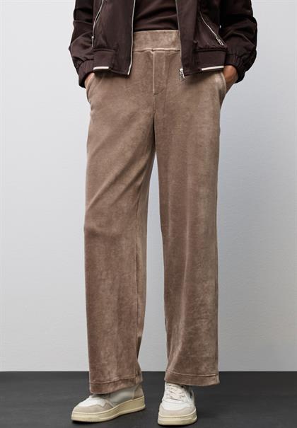 Straight Leg Cordhose silk brown