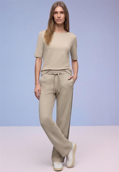 Straight Leg Hose cotton beige