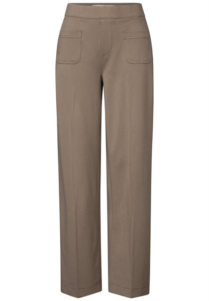 Straight Leg Hose dark mocha beige