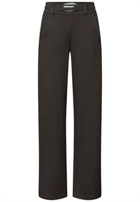 Straight Leg Hose mit Detail darkest brown