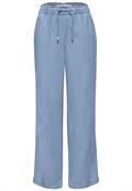 Straight Leg Hose mit Paperbagbund light blue soft wash