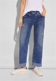 Straight Leg Jeans authentic indigo wash