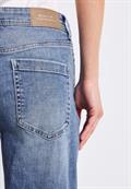 Straight Leg Jeans authentic mid blue washed