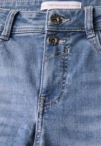 Straight Leg Jeans authentic mid blue washed