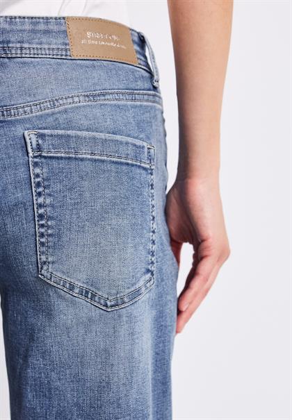 Straight Leg Jeans authentic mid blue washed