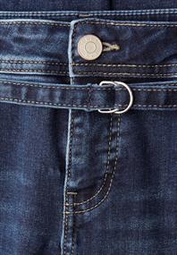 Straight Leg Jeans dark indigo authentic washed