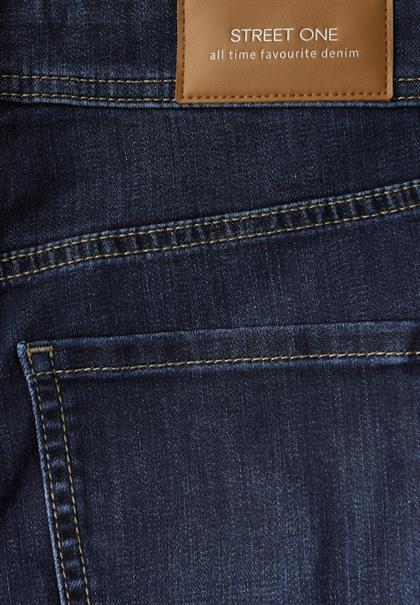 Straight Leg Jeans deep indigo washed