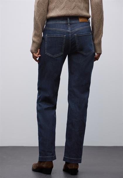 Straight Leg Jeans deep indigo washed