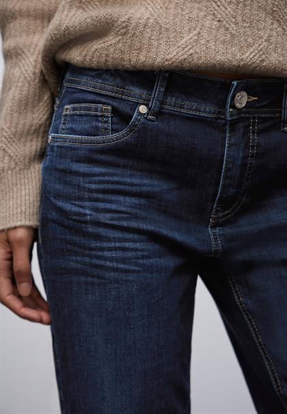 Straight Leg Jeans deep indigo washed