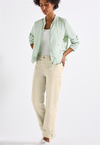 Straight Leg Jeans ecru washed