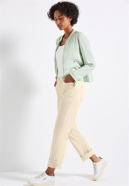 Straight Leg Jeans ecru washed