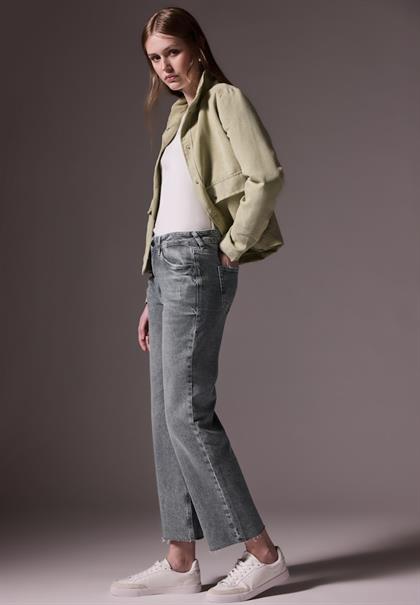 Straight Leg Jeans ice grey wash