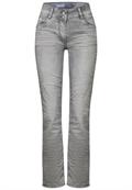 Straight Leg Jeans light grey stone wash
