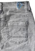 Straight Leg Jeans light grey stone wash