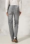 Straight Leg Jeans light grey stone wash