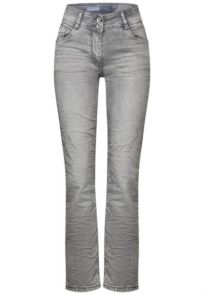 Straight Leg Jeans light grey stone wash