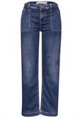 Straight Leg Jeans medium blue washed