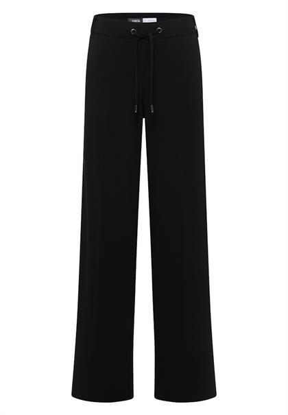 Straight Leg Jersey-Hose black