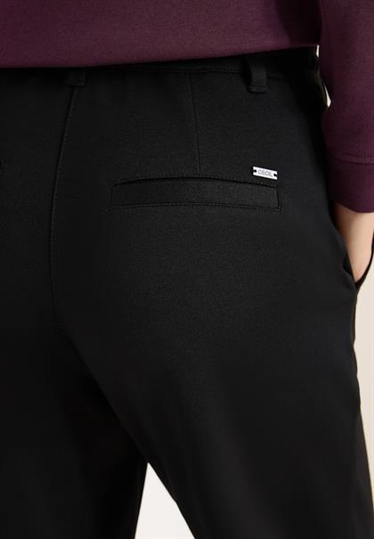 Straight Leg Jersey-Hose black
