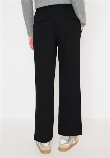 Straight Leg Jersey-Hose black
